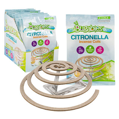 pic 4pc bugables citronella incense coils -- 24 per case