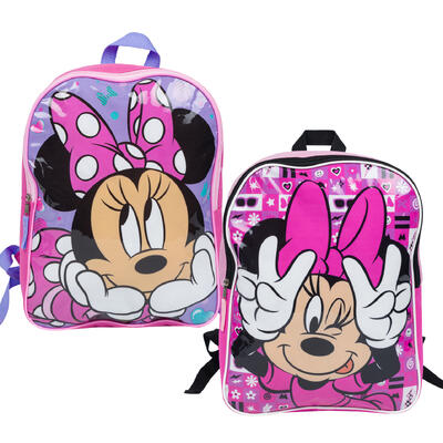minnie mouse backpack- 15 - 2 assortments -- 12 per case