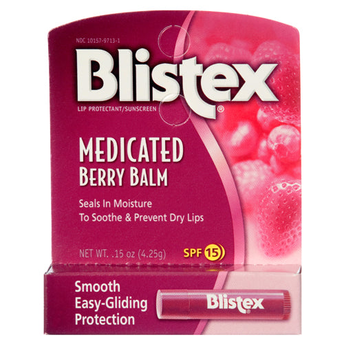 blistex medicated berry balm 0.15z blister card -- 24 per box