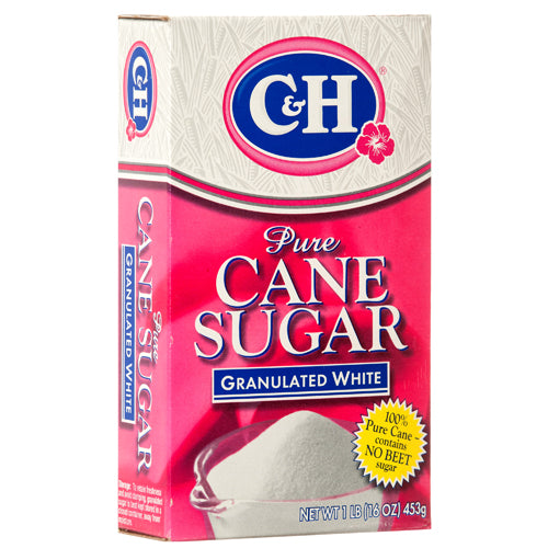 c&h granulated sugar 1lb box -- 24 per case