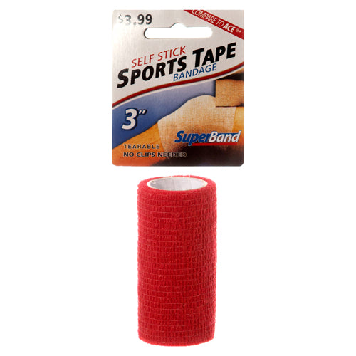 sports tape 3 self stick 6 asst superband -- 36 per case