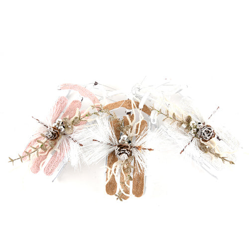 hx xm sleigh ornament--16x8x5cm -- 24 per case