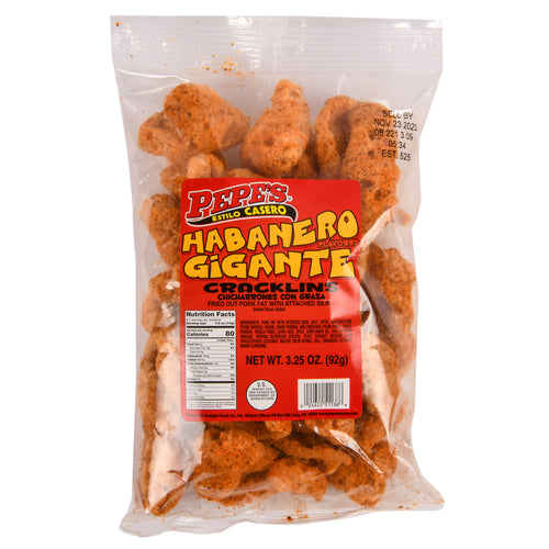 pepe s pork rinds habanero3.25 oz -- 24 per case