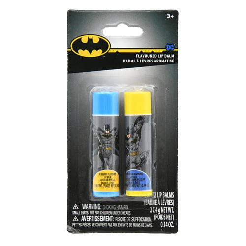 batman 2pk flavored lip balm -- 12 per box