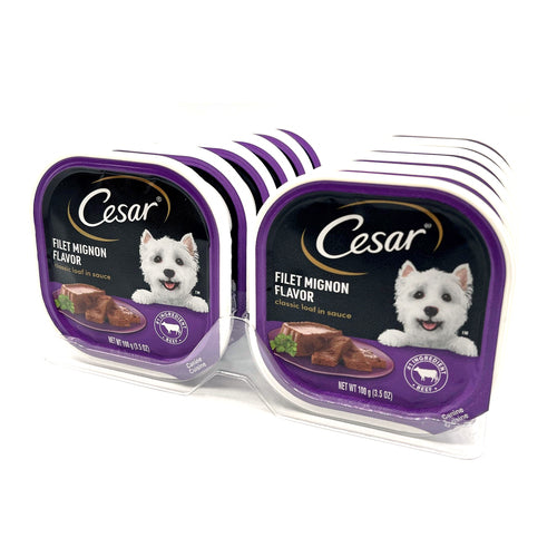 cesar dog food filet mignon flavor 3.5oz -- 24 per case