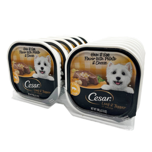 cesar dog food ham egg w potato cheese 3.5oz -- 24 per case