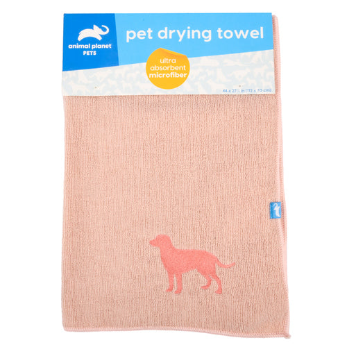 pet microfiber towel pink 44 x 27 1 2 in -- 24 per case