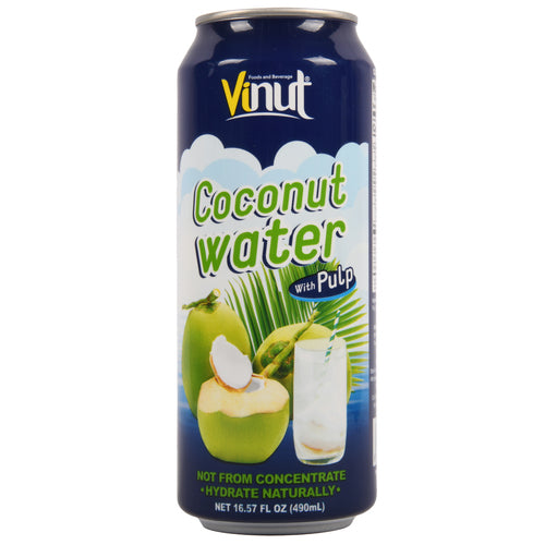 vinut coconut water w pulp 16.57oz -- 24 per case