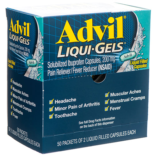 advil liqui-gels 50 2ct -- 50 per box