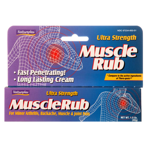 natureplex ultra strength muscle rub - - fast acting relief -- 24 per case