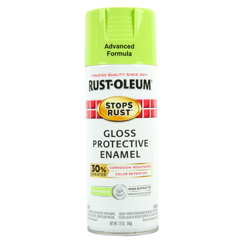 rustoleum stops rust gloss willow green 12 oz -- 6 per case