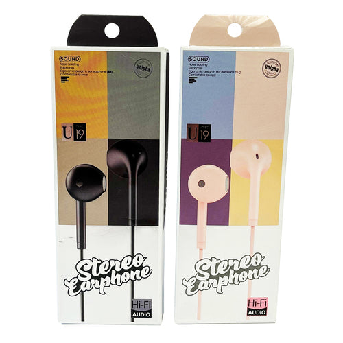 earphones stereo asst color -- 12 per box