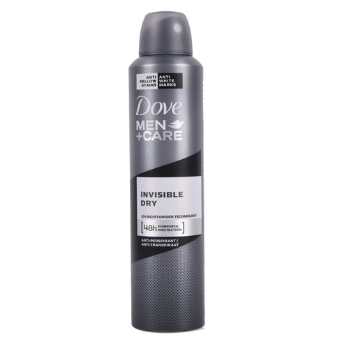 dove men body spray invisible dry 250 ml -- 6 per case