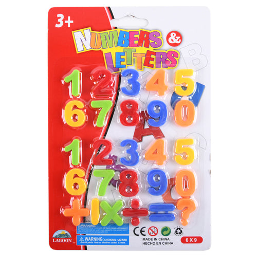 magnetic letters numbers 26-pc -- 48 per box
