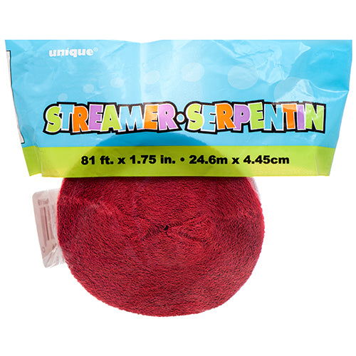 streamer red #6326 - 1.75inx81ft -- 12 per box