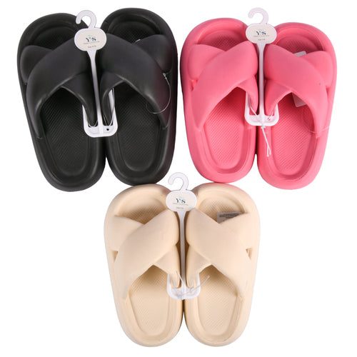 solid color women slipper asst size clr -- 36 per case