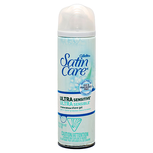 gillette satin care sensitive shave gel 7 oz -- 12 per case