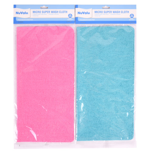 nuvalu micro cloth super wipe 12 x 12 w asst clrs -- 36 per box