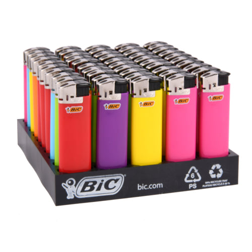 bic electronic lighter asst color 50 ct tray -- 50 per box