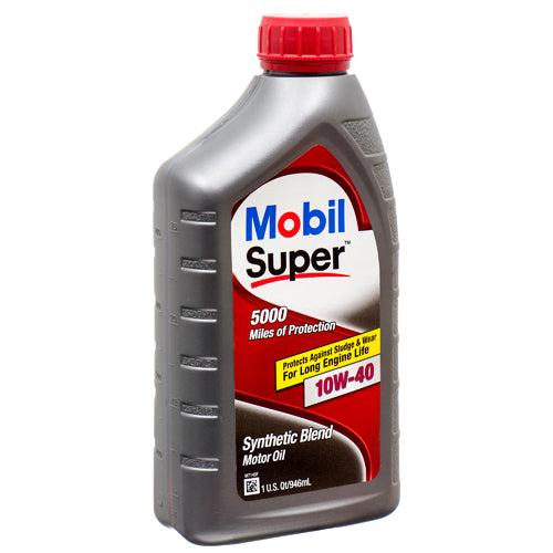 mobil super motor oil 1qt 10w40 -- 6 per case