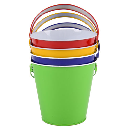 5.2 tin bucket 4 asst colors -- 24 per case