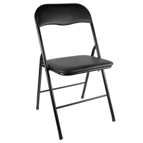 cushion folding chair black 17 -- 6 per case