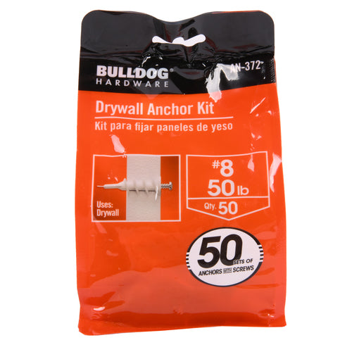 drywall anchor kit 8 50lb set of 50 -- 36 per case