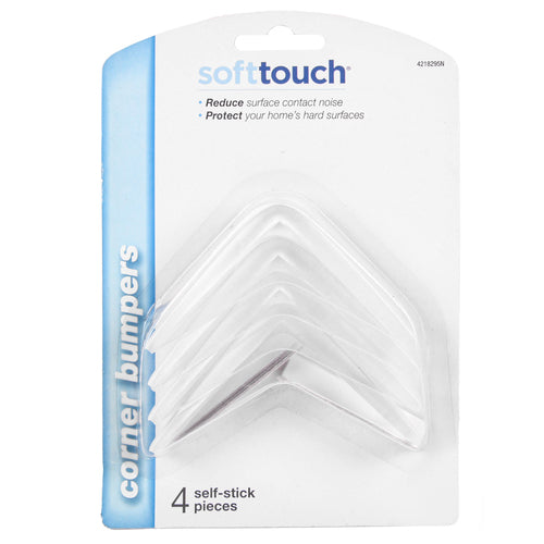 corner bumpers self-stick clear 4-pc -- 24 per box