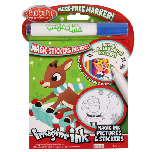 rudolph imagine ink game book w marker -- 24 per case