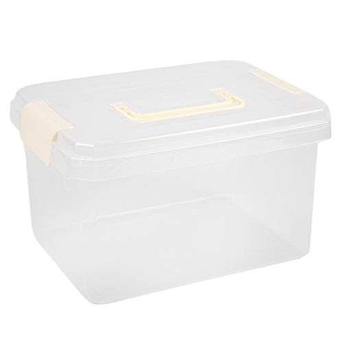 plastic storage container w lid asst -- 12 per case