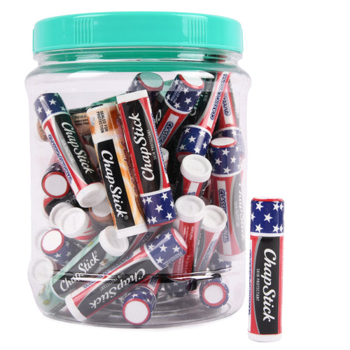 chapstick asst flavor in plastic jar -- 48 per box