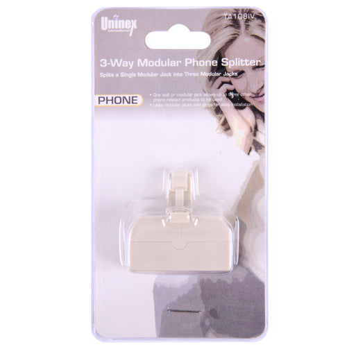 uninex phone 3-way modular splitter -- 36 per box
