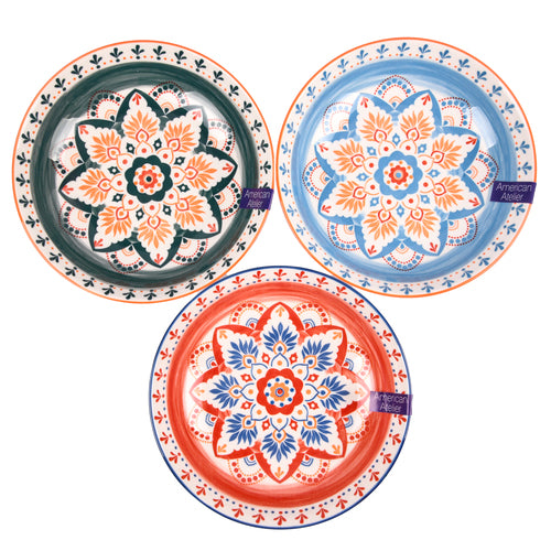 maroccan dinner bowl asst 9x2h -- 24 per case