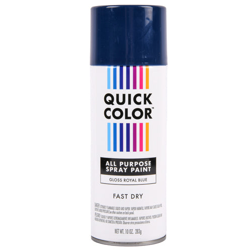 quick color all purpose spray paint royal blue 10-oz -- 6 per case