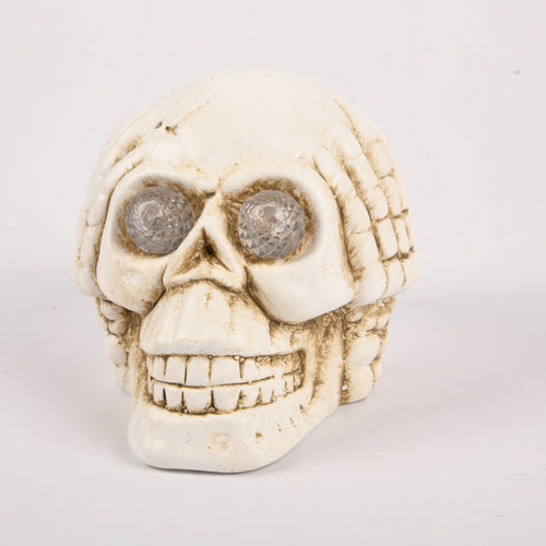 hh halloween ceramic skull w led -- 24 per case