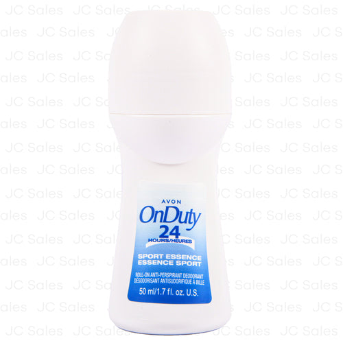 avon roll on deodorant on duty 24hr sport 1.7 oz -- 120 per case
