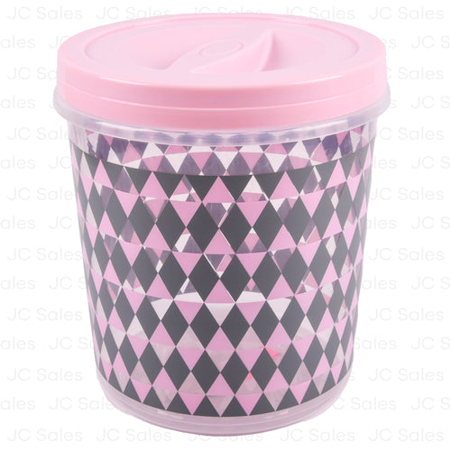 kocina printed rnd container w lid asst 5lt -- 24 per case
