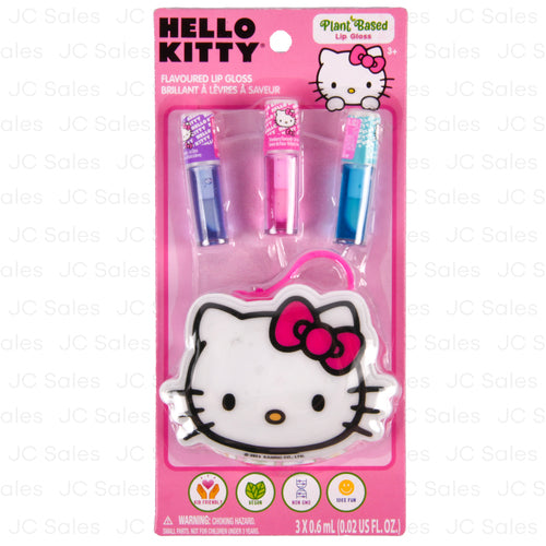 hello kitty lip gloss w pouch 3pk -- 12 per box
