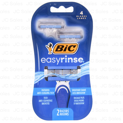 bic razor easyrinse 2 ct -- 4 per box