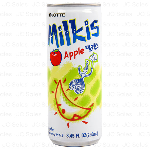 lotte milkis apple drink 8.45 oz -- 30 per case