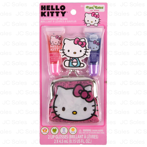hello kitty flav lip gloss w coin purse 2pk -- 12 per box