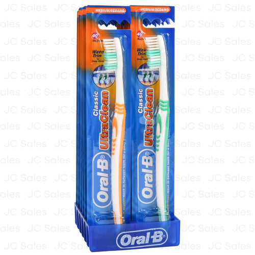 oral-b toothbrush classic ultra clean soft -- 12 per box
