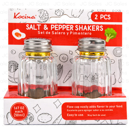 salt pepper shakers 50 ml 2 pc -- 24 per case