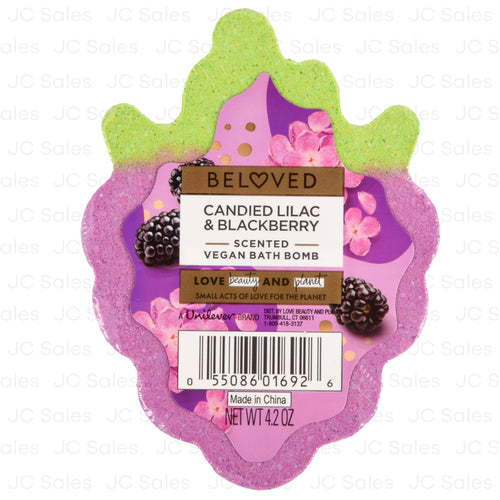 beloved bath bomb lilac blackberry 4.2 oz -- 6 per case