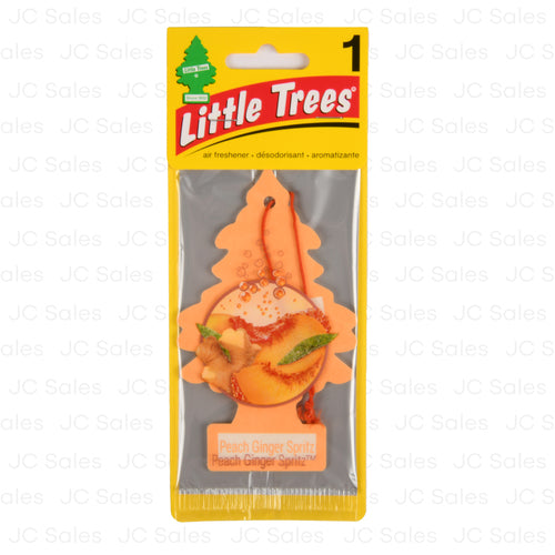 little trees car freshener peach ginger spritz -- 24 per box