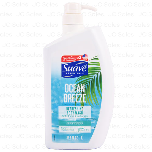 suave body wash ocean breeze 33.8 oz -- 12 per case