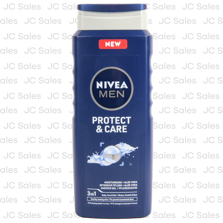 nivea men body wash protect 500 ml -- 12 per case