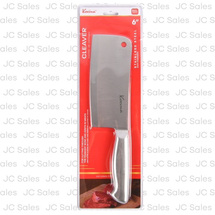 kocina stainsteel cleaver knife 6.6 blade 16.8 cm -- 48 per case