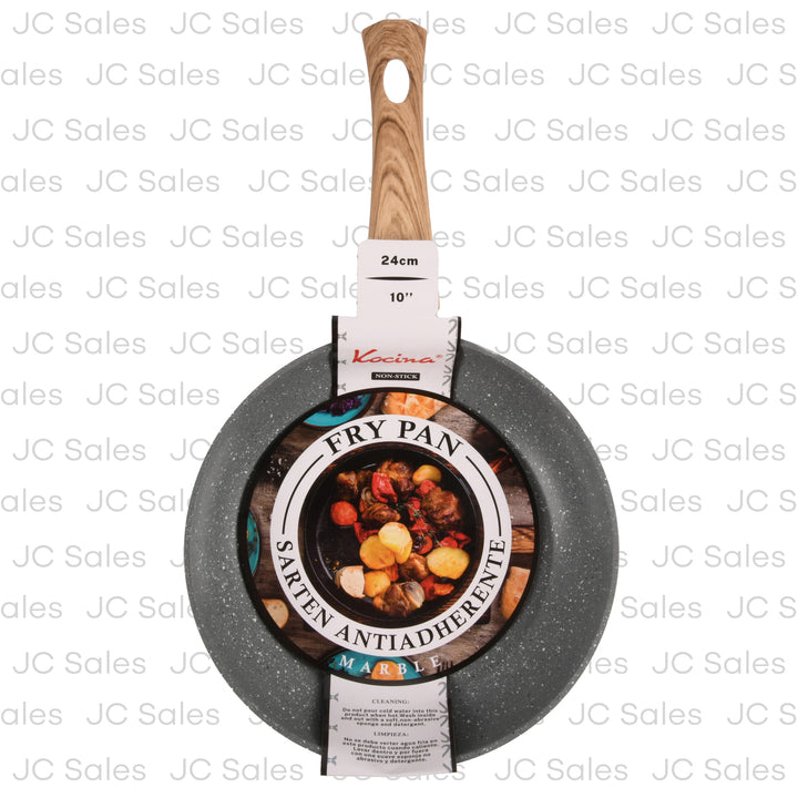 kocina non-stick fry pan marble grey white 10 -- 6 per case