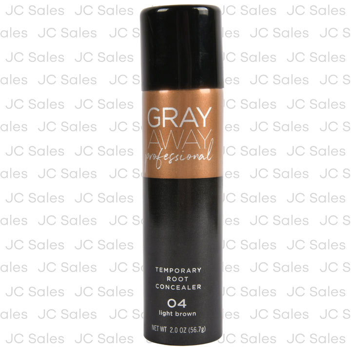 gray away temp root concealer lt brown spray 2 oz -- 12 per case